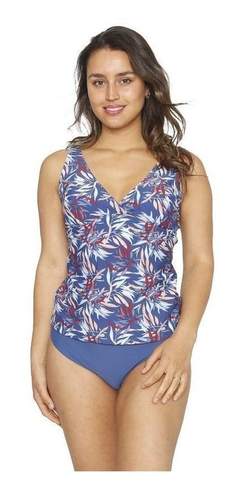 Traje Baño Mujer Tankini Nuevo Original H2o-4
