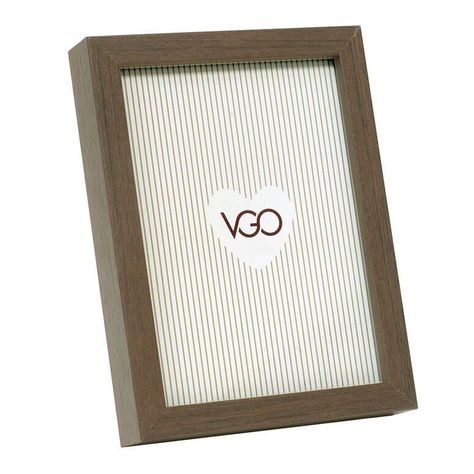 Marco madera tipo box Marron 20x25 cm-0