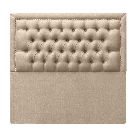 Respaldo Capitoné Frame Tachas King Lino Beige-0