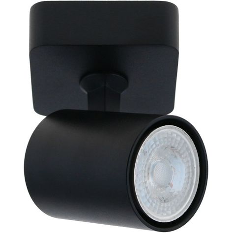 Barra Sobrepuesta Simple GU-10 Negro Mate P1-1