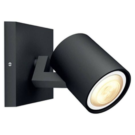 Barra Sobrepuesta Simple GU-10 Negro Mate P1-0