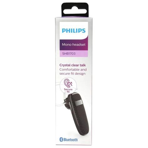 Audifono Bluetooth InEar Recargable Negro SHB1703 Philips-1