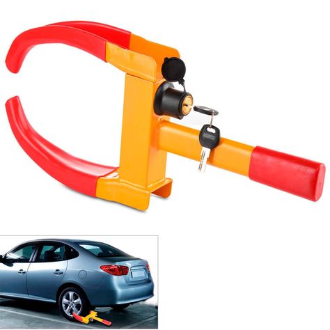 Traba Rueda Pitbull Seguridad Para Autos Metal Anti Robo-2