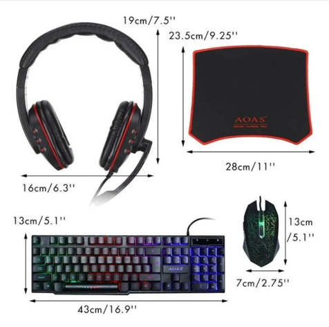 SET GAMER RGB 4 PIECE SET AOAS-1