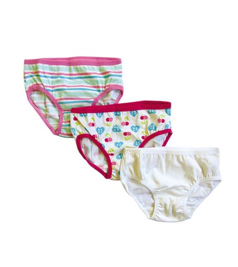 Set de Tres Calzones Estampados Cherry Para Niña -0