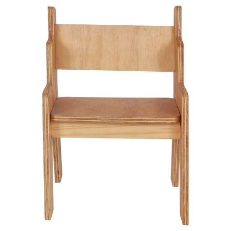 Silla Infantil Natural 35x35x35 cm Máxima Design-1