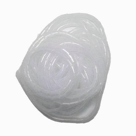 Organizador / Ordena Cable En Espiral blanco - 8mm - 10 Mts-0