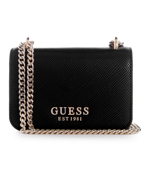 Mini Cartera Guess Alexie Micro Mini Bla Negro-0