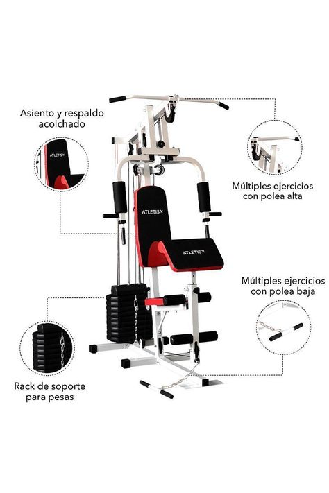 Home Gym Multifuncional TF-7001 Gris-3