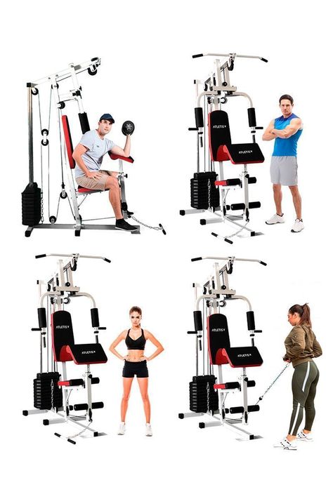 Home Gym Multifuncional TF-7001 Gris-4