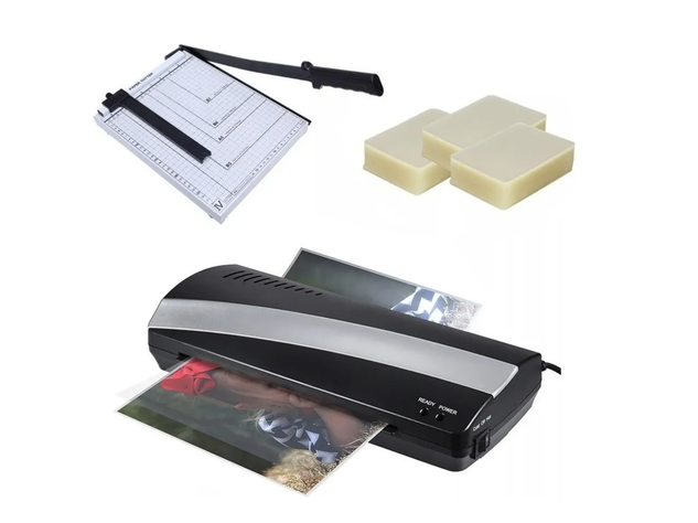 Termolaminadora Plastificadora Guillotina 29x36 Mica Carnet-0