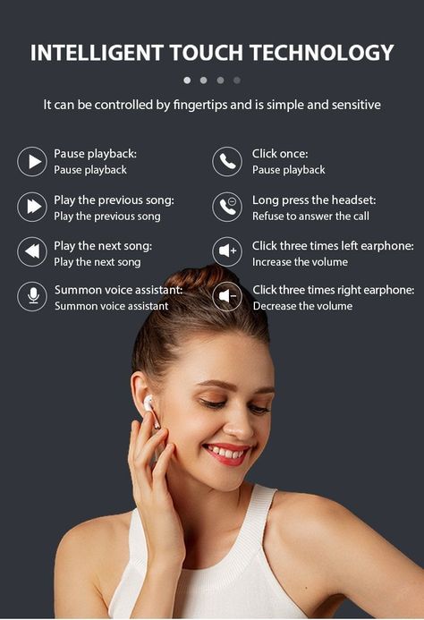 Audífonos Bluetooth I12 Versión 5.0 -4