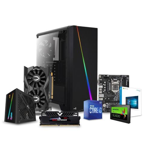PC Gamer SP Labs Arcane GTX1650-AMP i3-10100F W10H-0