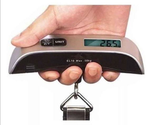 PESA DIGITAL MALETAS  BASCULA  BALANZA 50 KILOS RETROILUMINADA AA17-7