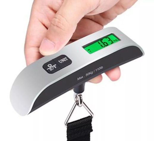 PESA DIGITAL MALETAS  BASCULA  BALANZA 50 KILOS RETROILUMINADA AA17-5