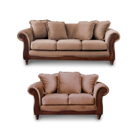 LIVING  RIMINI 3-2 TELA VELVET BEIGE-0