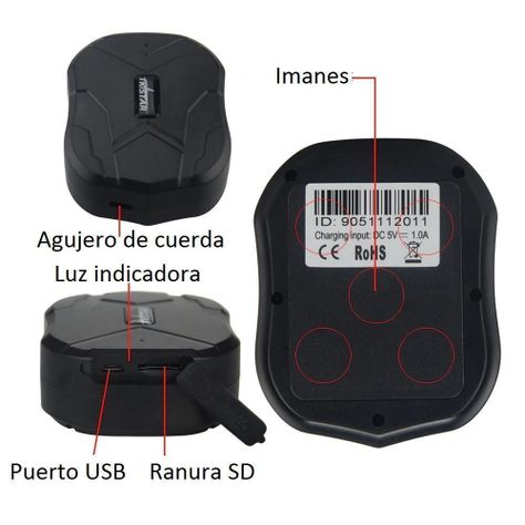 Rastreador GPS 4G LTE TkStar TK905B 10.000 mAh + SIM-4