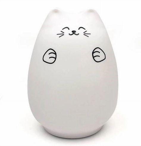 Espantacuco de silicona Gatito Guardián LED Multicolor-0