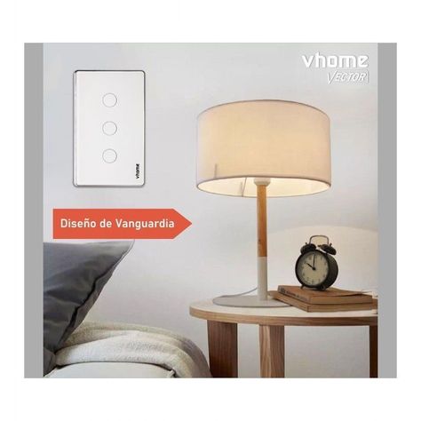 Interruptor Wifi RF Vhome Live SN Sin Neutro Black Touch 1 Canal Compatible Con Google Home y Alexa-4