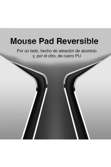 Mouse Pad Reversible Aluminio y Cuero PU NW-A20 NW-A20-2