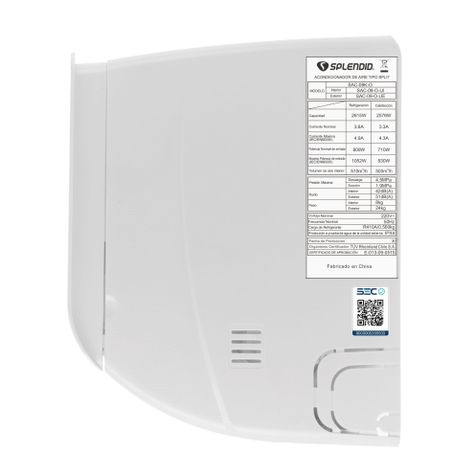 AIRE ACONDICIONADO SPLIT MURO ON OFF 12000 BTU SPLENDID-3