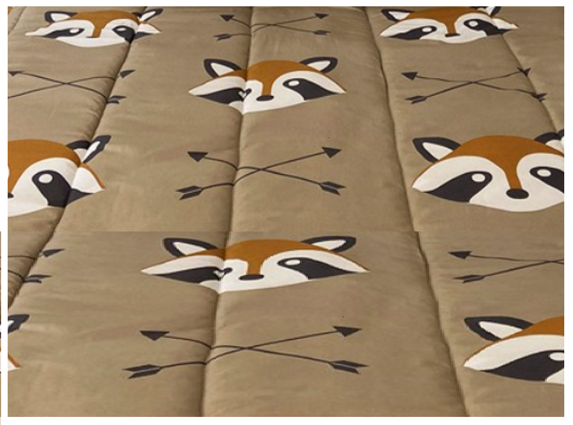 Plumon Infantil 1,5 plazas Mapache con Funda para Almohada-1