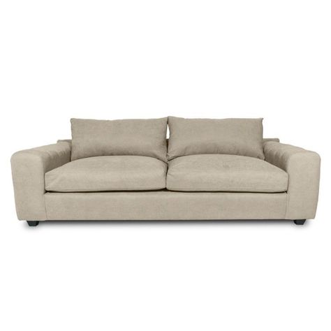Sofá Briana Chenille Tipo Lino Beige 2 Cuerpos-0