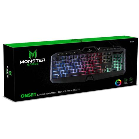 Teclado Gamer USB RGB Negro Onset Monster Games-2