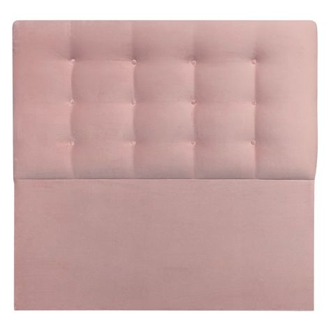 Respaldo Botoné Premium Felpa Rosado Claro - 1.5 Plazas-0