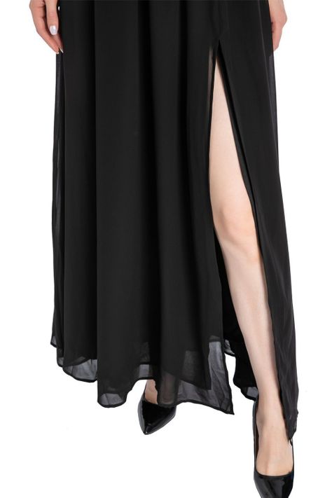 Vestido Griego Negro Nicopoly-3