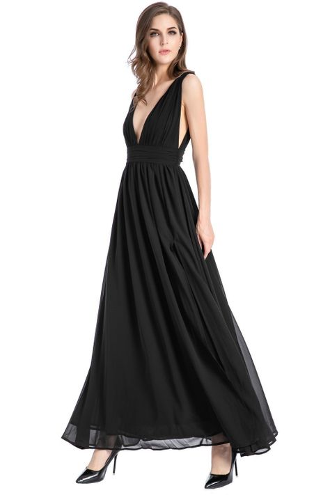 Vestido Griego Negro Nicopoly-1