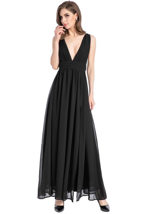 Vestido Griego Negro Nicopoly-0