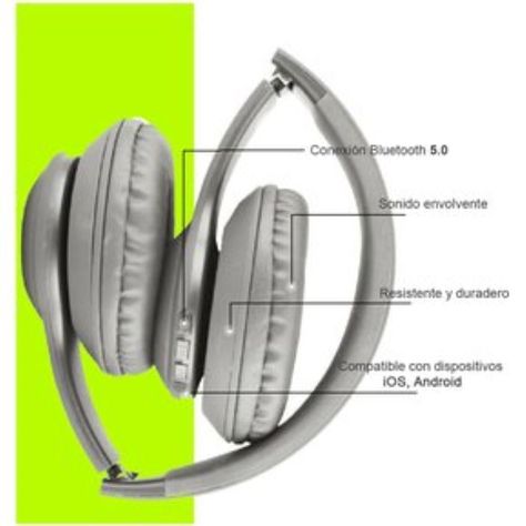 Audifono Bluetooth Enjoy Gris-2