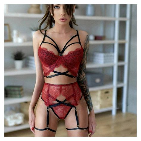LENCERIA EROTICA CON LIGAS BUDAPEST TALLA M-3