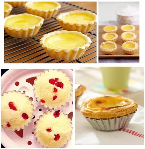 Pack 48 Molde Mini Tartaleta Tarta Moldes Para Reposteria -2