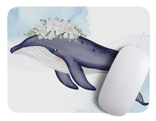 Mouse Pad Ballena Arte de animales 17cm X 21cm D2-1