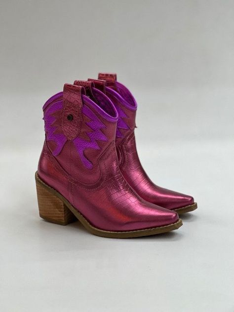 Botin Sally Fucsia violeta Exotica-2