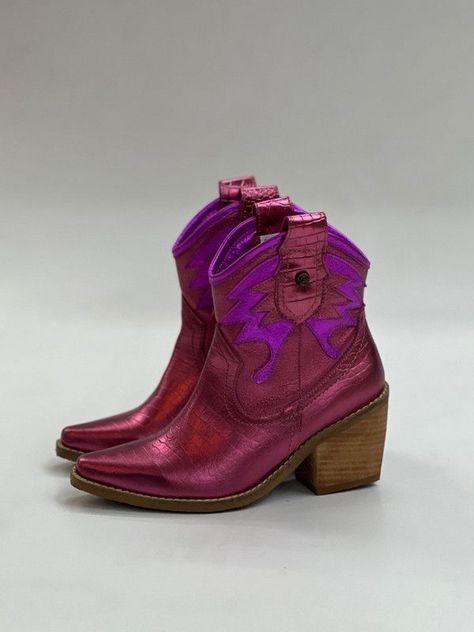 Botin Sally Fucsia violeta Exotica-1