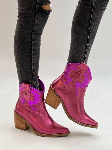 Botin Sally Fucsia violeta Exotica-0