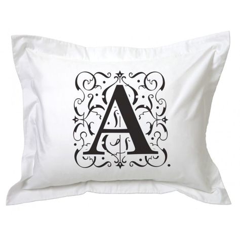 Funda de Almohada Letra Deco A-0