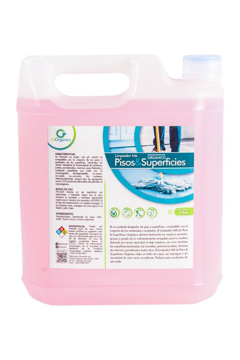 Pisos y Superficies  Orgánico Limpiador 5 Lt-0