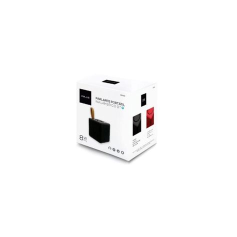 Parlante Bluetooth Cuadrado Portátil 8w Rojo - PuntoStore-1