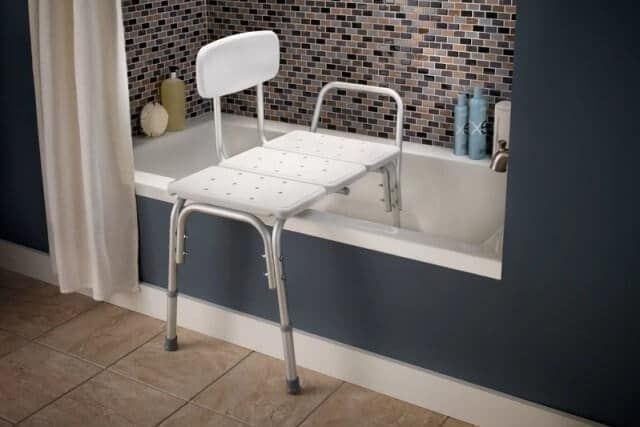 Silla de Ducha de Transferencia con Respaldo para Baño-1