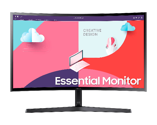 Monitor Curvo Samsung de 27”, Full HD, 75HZ, Panel VA, VGA, HDMI, FreeSync, Certificado TUV-0
