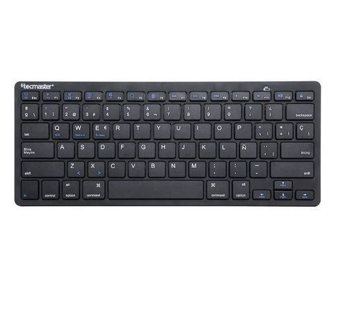 Mini Teclado Bluetooth Inalámbrico Negro Tecmaster-0