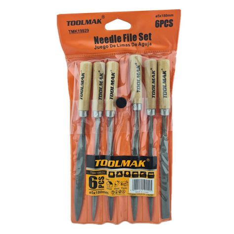 Set De Mini Limas 6 Piezas 5mmx180mm Tmk19929-0