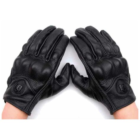 Guantes de Moto Antideslizante Protector de Nudillos Talla M -1