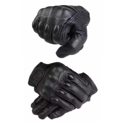 Guantes de Moto Antideslizante Protector de Nudillos Talla M -2