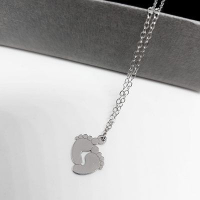 Collar Patitas Bebé - Plata 925-2