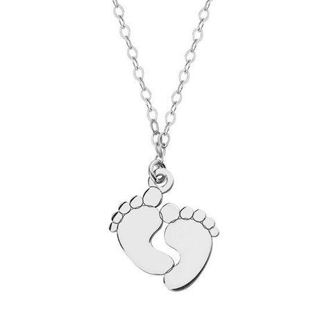 Collar Patitas Bebé - Plata 925-0